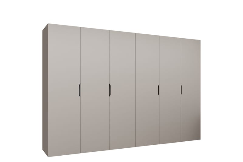 Abano Garderobeskap 52x202 cm i Lyst Tre, Beige