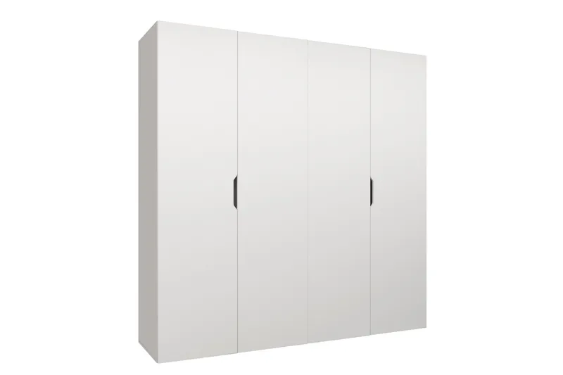 Abano Garderobeskap 52x202 cm i Malt Tre, Hvit