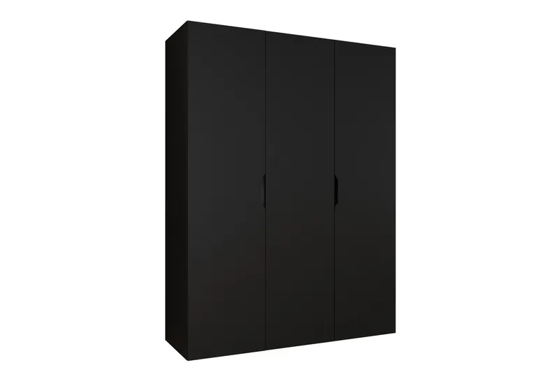 Abano Garderobeskap 52x202 cm - Svart - Oppbevaring - Klesoppbevaring - Garderober & garderobesystem