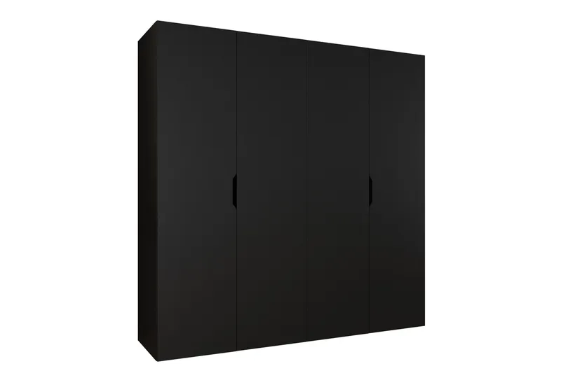 Abano Garderobeskap 52x202 cm, Svart