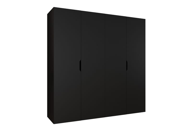 Abano Garderobeskap 52x202 cm - Svart - Oppbevaring - Klesoppbevaring - Garderober & garderobesystem