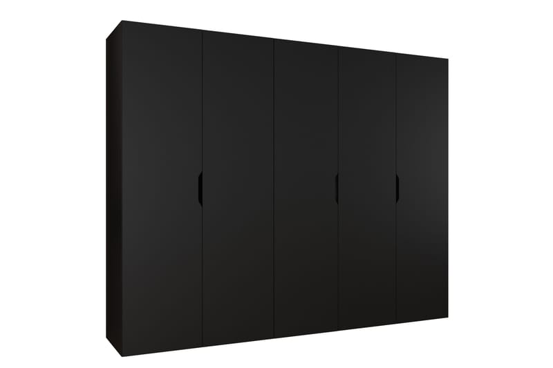 Abano Garderobeskap 52x202 cm - Svart - Oppbevaring - Klesoppbevaring - Garderober & garderobesystem