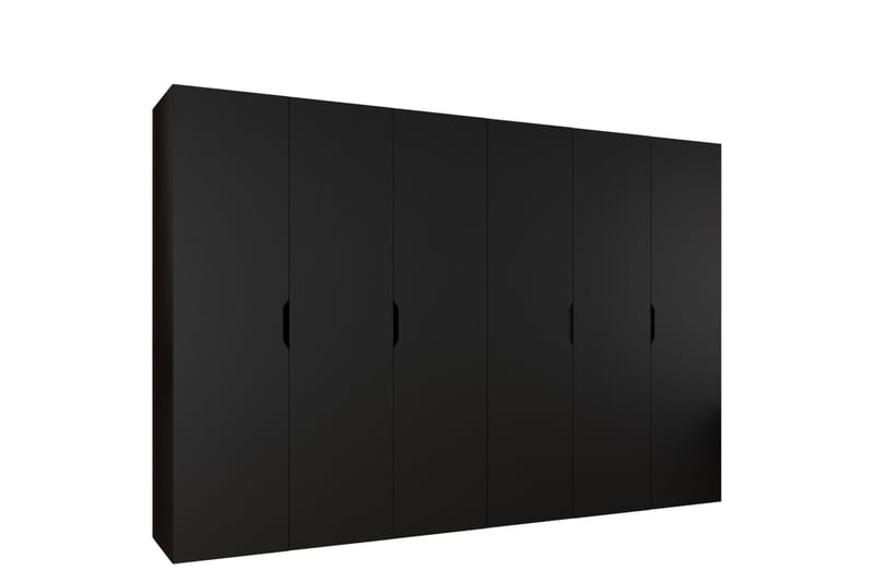 Abano Garderobeskap 52x202 cm - Svart - Oppbevaring - Klesoppbevaring - Garderober & garderobesystem