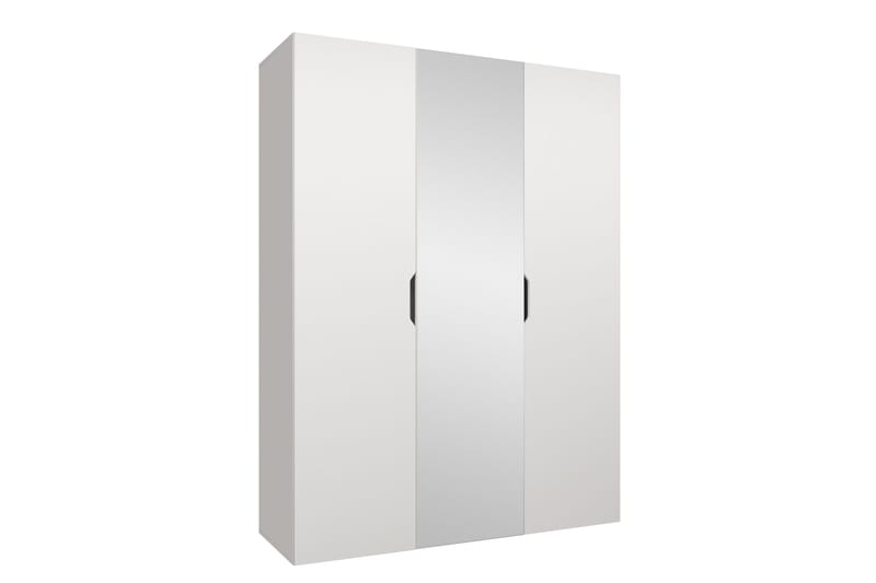 Abano Garderobeskap Med Speil 52x202 cm - Hvit - Oppbevaring - Klesoppbevaring - Garderober & garderobesystem