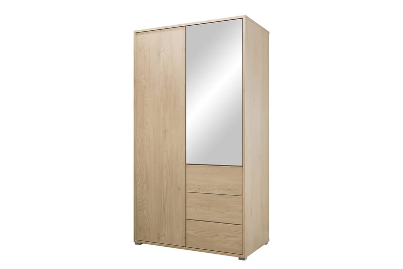 Agawal Garderob med Speil 100x175 cm, Brun