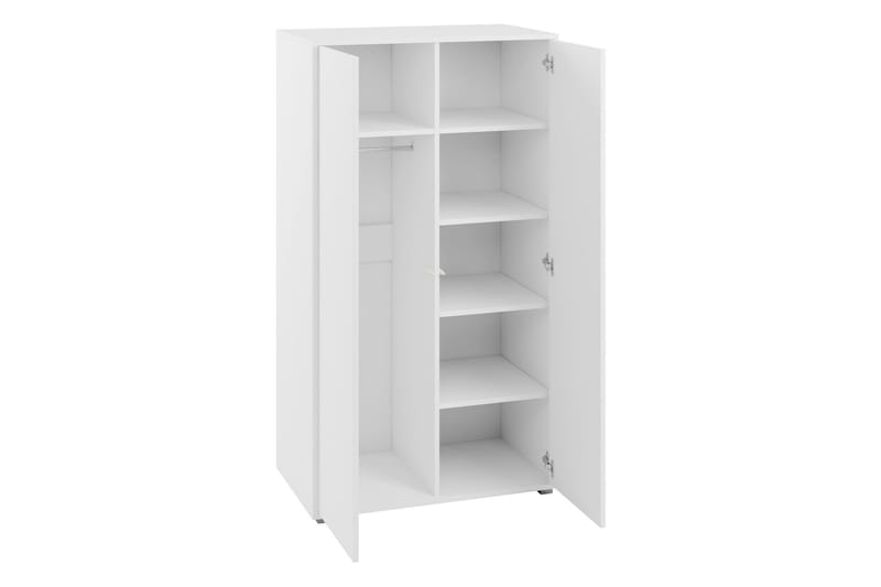 Agawal Garderobeskap 100x178 cm - Hvit - Oppbevaring - Klesoppbevaring - Garderober & garderobesystem