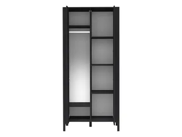 Aggarwal Garderobeskap 90 cm i Malt Tre - Svart - Oppbevaring - Klesoppbevaring - Garderober & garderobesystem