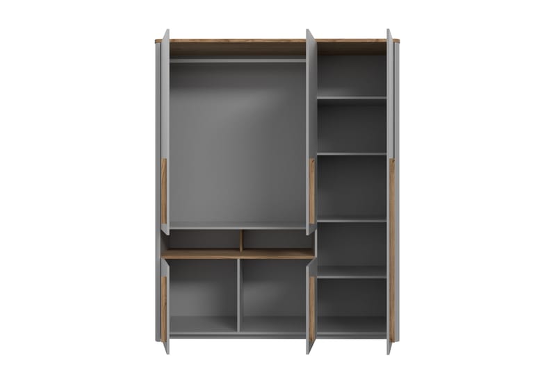 Ahmetbay Garderobe 59x158 cm - Grå/Brun - Oppbevaring - Klesoppbevaring - Garderober & garderobesystem