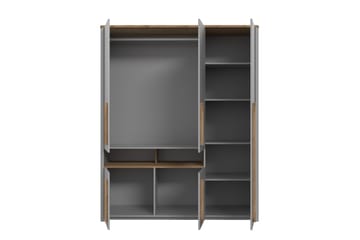 Ahmetbay Garderobe 59x158 cm - Grå/Brun - Oppbevaring - Klesoppbevaring - Garderober & garderobesystem