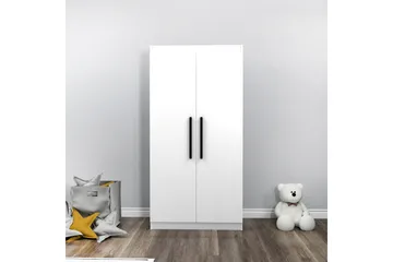 Akser Garderobe 90x180 cm - Hvit - Oppbevaring - Klesoppbevaring - Garderober & garderobesystem