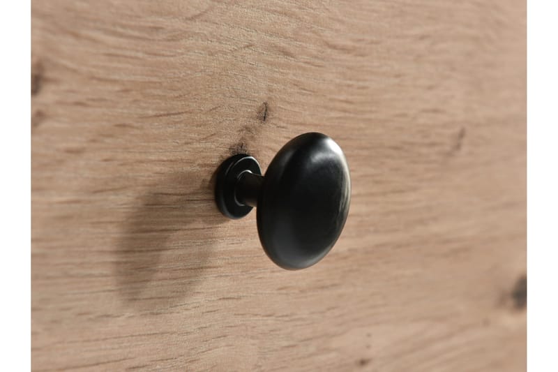 Aldbrough Garderobeskap med Speil 200x213 cm - Brun / Svart - Oppbevaring - Klesoppbevaring - Garderober & garderobesystem