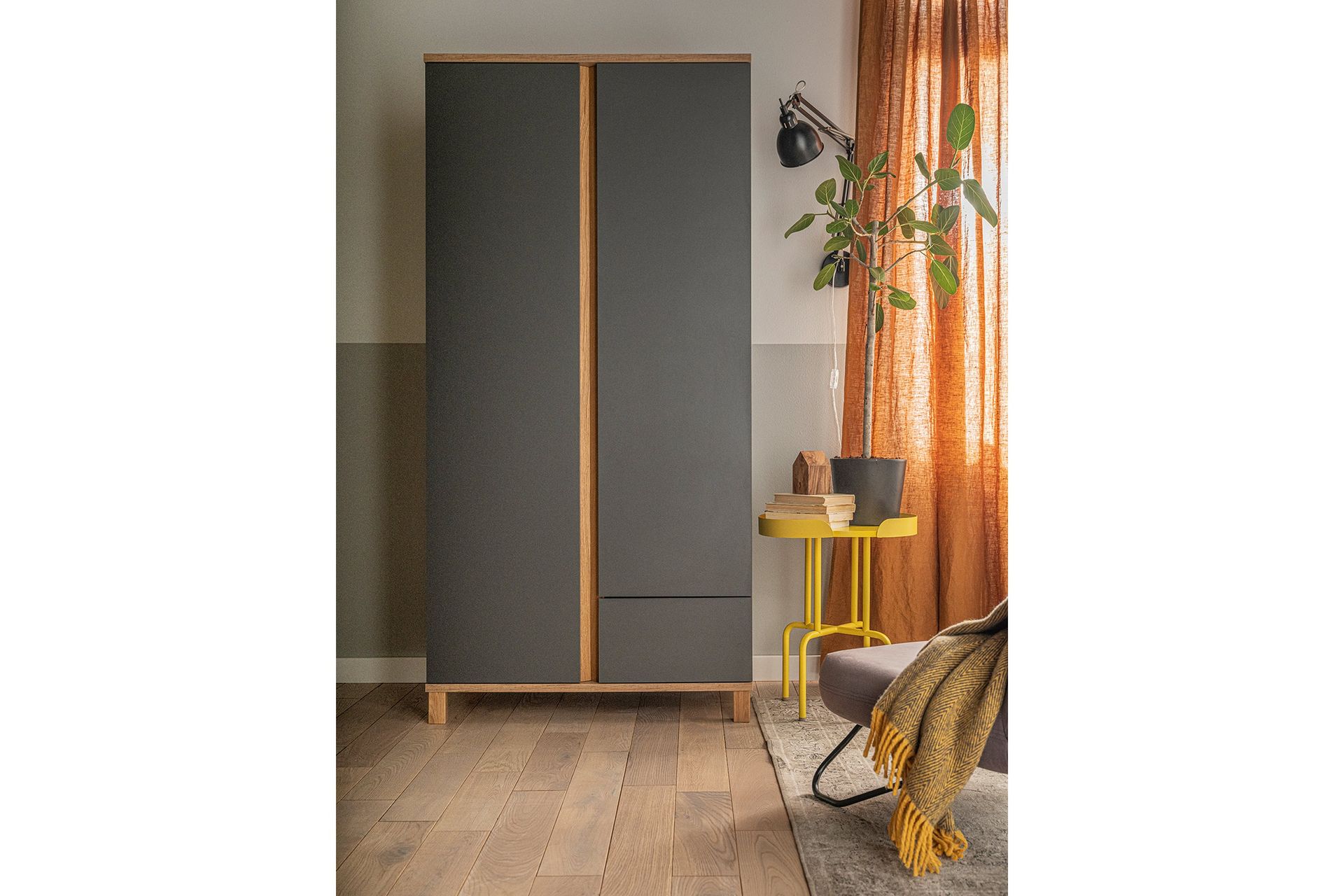 Altitude Garderobe Grå / Tre / Natur - VOX - Oppbevaring - Klesoppbevaring - Garderober & garderobesystem - Garderobeskap & klesskap