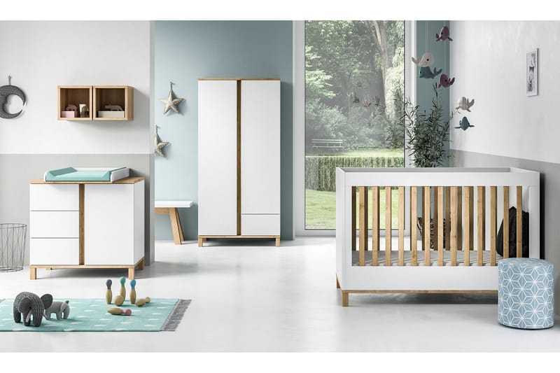 Altitude Garderobe Hvit / Tre / Natur - VOX - Oppbevaring - Klesoppbevaring - Garderober & garderobesystem - Garderobeskap & klesskap