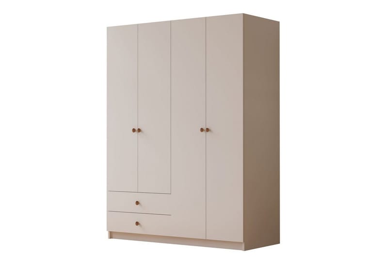 Alven Garderobe 120x180 cm - Matt Hvit - Oppbevaring - Klesoppbevaring - Garderober & garderobesystem