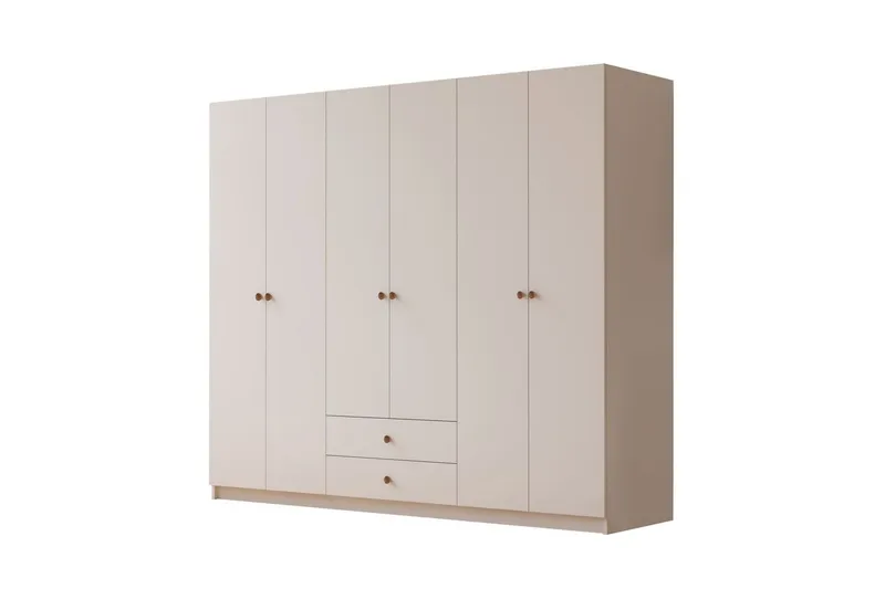 Alven Garderobe 180x180 cm - Matt Hvit - Oppbevaring - Klesoppbevaring - Garderober & garderobesystem