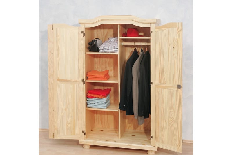 Amalia Garderobe 104 cm - Furu - Oppbevaring - Klesoppbevaring - Garderober & garderobesystem