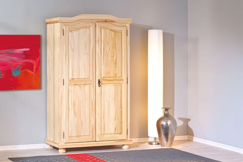 Amalia Garderobe 104 cm - Furu - Oppbevaring - Klesoppbevaring - Garderober & garderobesystem