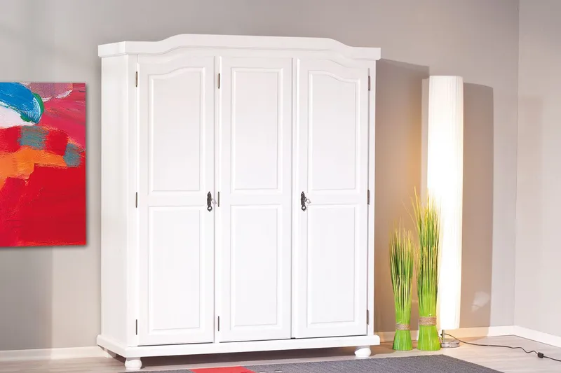 Amalia Garderobe 150 cm - Hvit - Oppbevaring - Klesoppbevaring - Garderober & garderobesystem