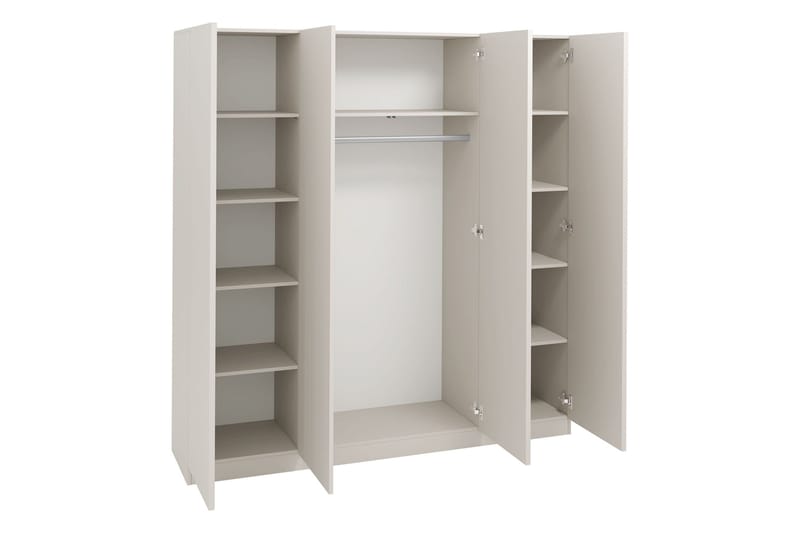 Amelus Garderobeskap 205x220 cm - Cashmere - Oppbevaring - Klesoppbevaring - Garderober & garderobesystem