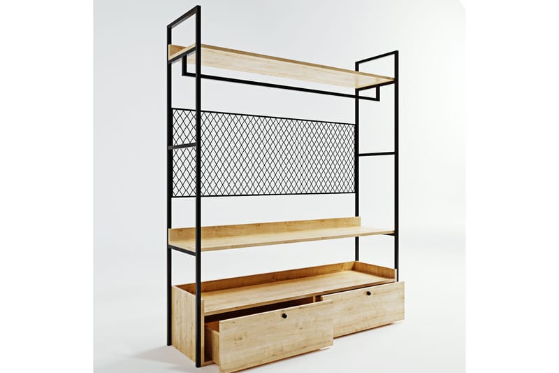 Amerbach Garderobe 148x42 cm - Natur - Oppbevaring - Klesoppbevaring - Garderober & garderobesystem