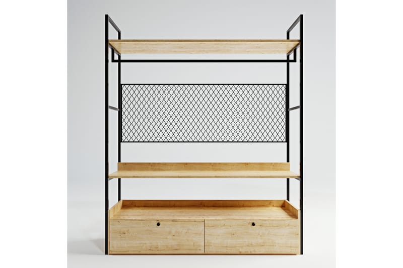 Amerbach Garderobe 148x42 cm - Natur - Oppbevaring - Klesoppbevaring - Garderober & garderobesystem
