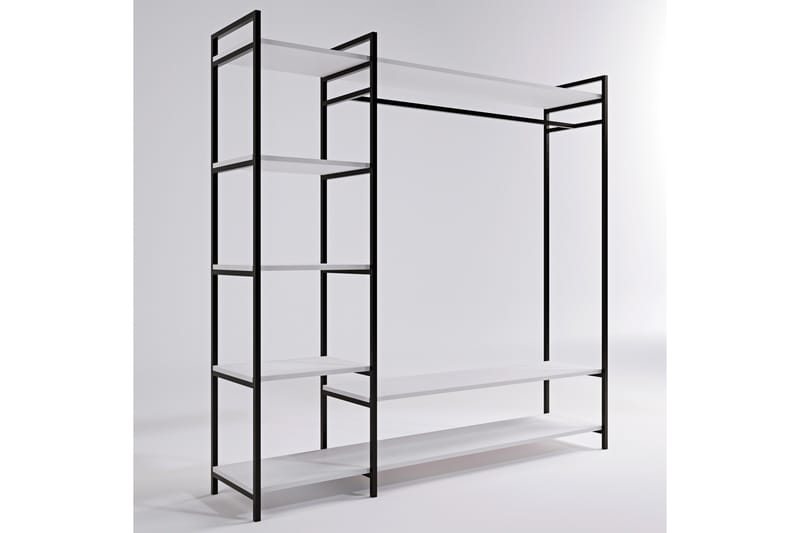 Amerbach Garderobe 180x40 cm - Hvit - Oppbevaring - Klesoppbevaring - Garderober & garderobesystem