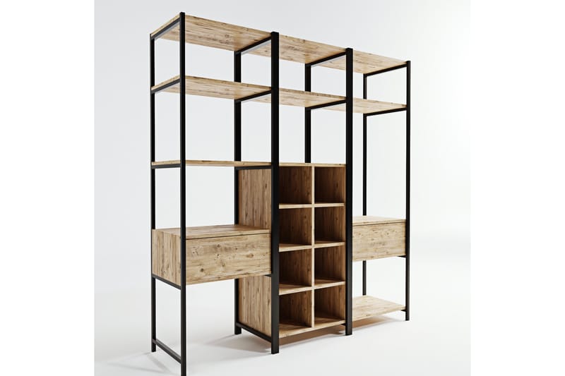 Amerbach Garderobe 180x40 cm - Natur - Oppbevaring - Klesoppbevaring - Garderober & garderobesystem