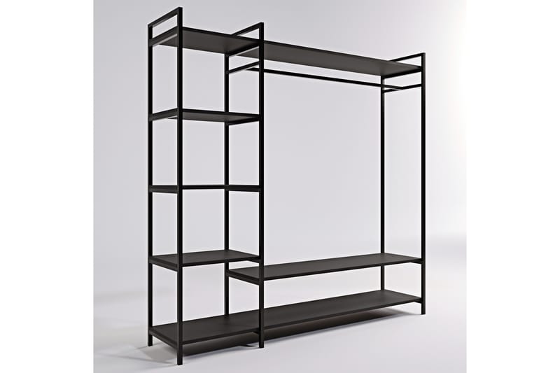 Amerbach Garderobe 180x40 cm - Svart - Oppbevaring - Klesoppbevaring - Garderober & garderobesystem