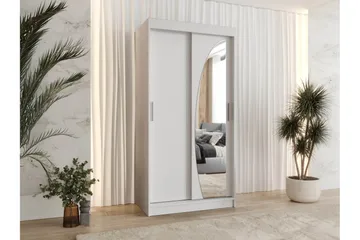 Amira Garderobeskap Med Speil 100x200 cm - Oppbevaring - Klesoppbevaring - Garderober & garderobesystem