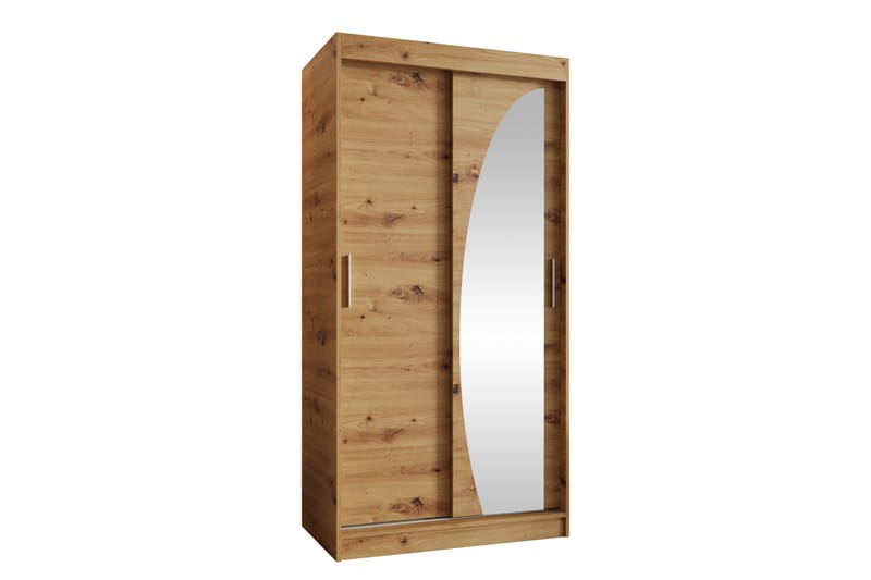 Amira Garderobeskap Med Speil 100x200 cm - Oppbevaring - Klesoppbevaring - Garderober & garderobesystem