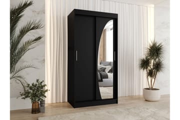 Amira Garderobeskap Med Speil 100x200 cm - Oppbevaring - Klesoppbevaring - Garderober & garderobesystem