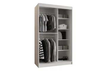 Amira Garderobeskap Med Speil 120x200 cm - Oppbevaring - Klesoppbevaring - Garderober & garderobesystem