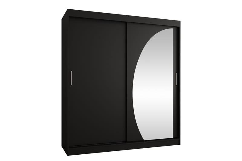Amira Garderobeskap Med Speil 180x200 cm - Beige - Oppbevaring - Klesoppbevaring - Garderober & garderobesystem