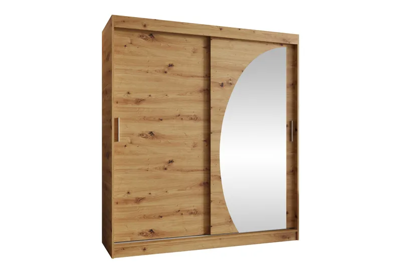 Amira Garderobeskap Med Speil 180x200 cm - Oppbevaring - Klesoppbevaring - Garderober & garderobesystem