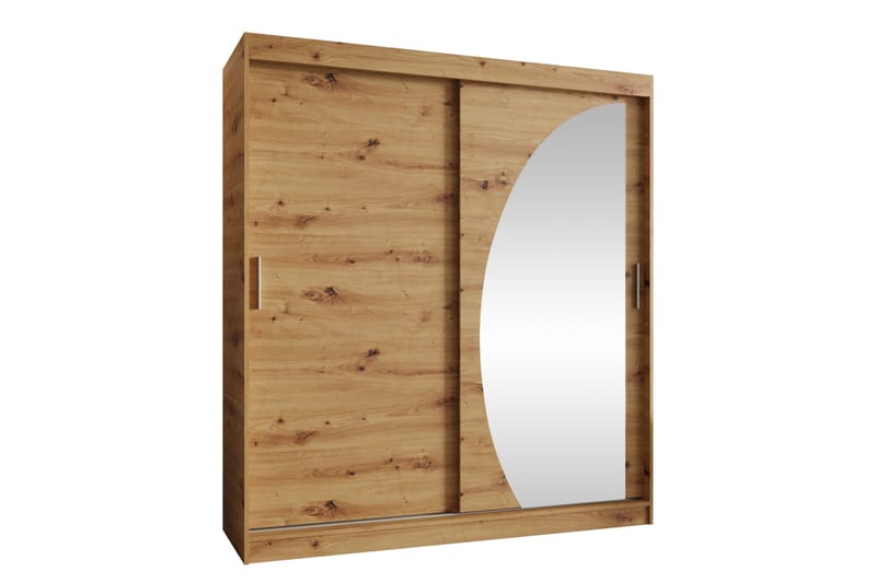 Amira Garderobeskap Med Speil 180x200 cm - Oppbevaring - Klesoppbevaring - Garderober & garderobesystem