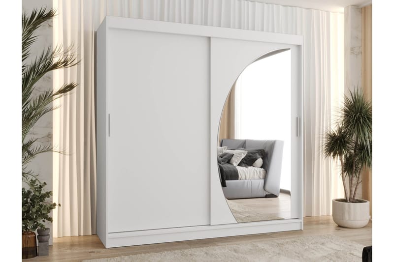 Amira Garderobeskap Med Speil 200x200 cm - Oppbevaring - Klesoppbevaring - Garderober & garderobesystem
