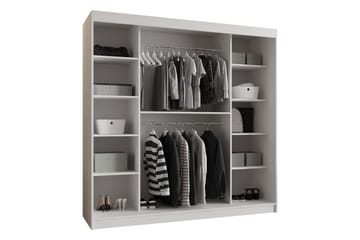 Amira Garderobeskap Med Speil 200x200 cm - Oppbevaring - Klesoppbevaring - Garderober & garderobesystem
