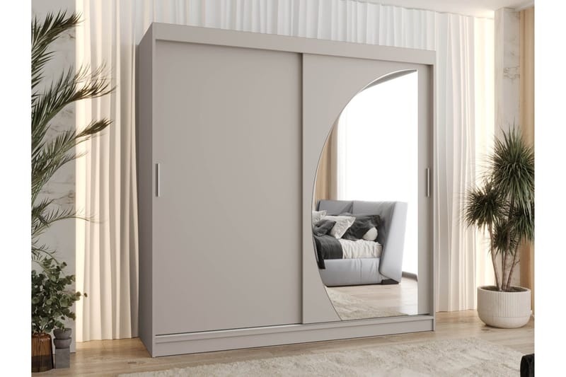 Amira Garderobeskap Med Speil 200x200 cm - Oppbevaring - Klesoppbevaring - Garderober & garderobesystem