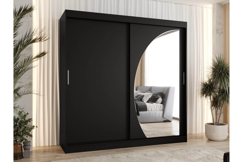 Amira Garderobeskap Med Speil 200x200 cm - Oppbevaring - Klesoppbevaring - Garderober & garderobesystem