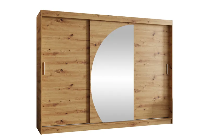 Amira Garderobeskap Med Speil 250x200 cm - Oppbevaring - Klesoppbevaring - Garderober & garderobesystem