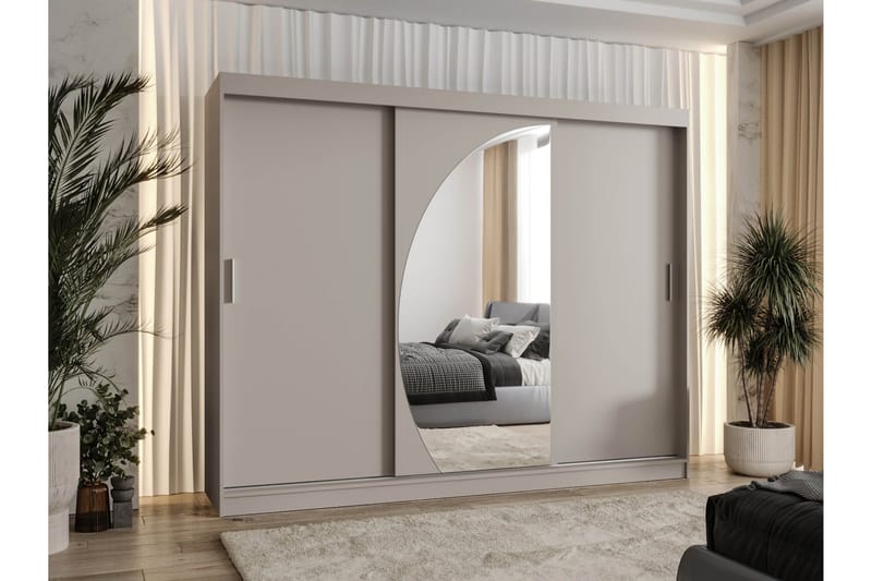 Amira Garderobeskap Med Speil 250x200 cm - Oppbevaring - Klesoppbevaring - Garderober & garderobesystem
