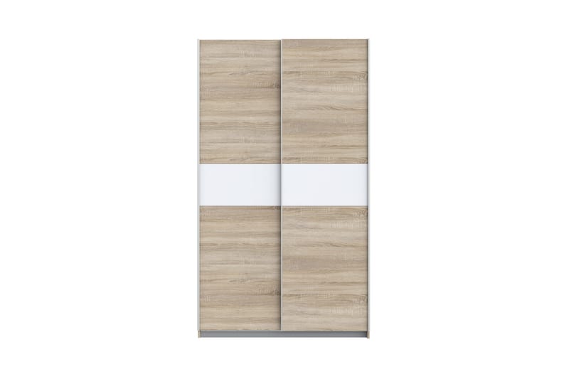 Amyracle Garderobe 62x121 cm - Hvit/Brun/Grå - Oppbevaring - Klesoppbevaring - Garderober & garderobesystem