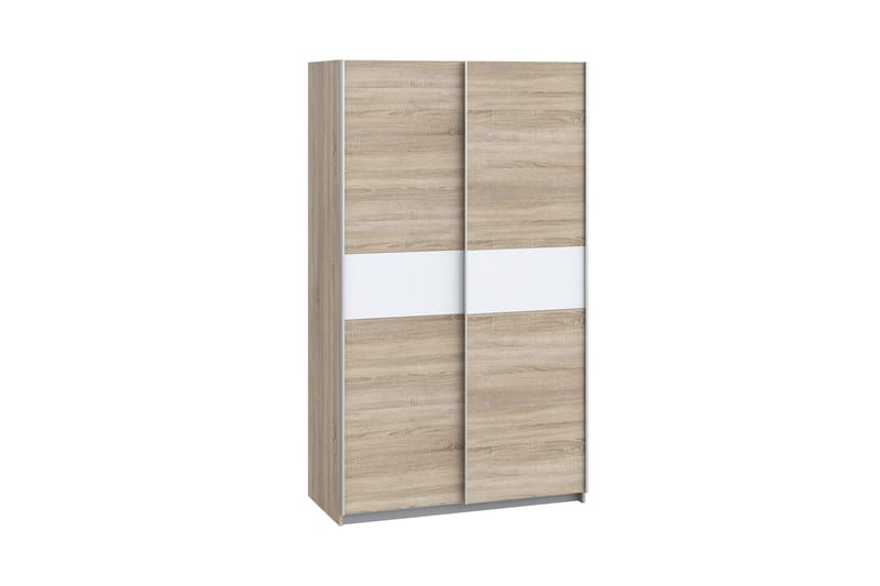 Amyracle Garderobe 62x121 cm - Hvit/Brun/Grå - Oppbevaring - Klesoppbevaring - Garderober & garderobesystem