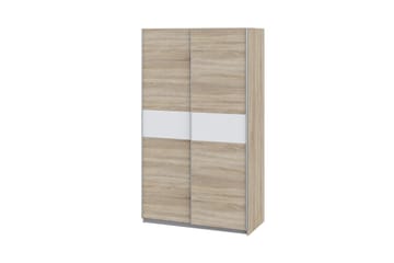 Amyracle Garderobe 62x121 cm - Hvit/Brun/Grå - Oppbevaring - Klesoppbevaring - Garderober & garderobesystem