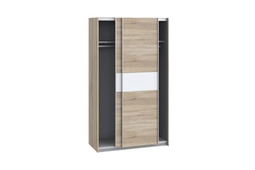Amyracle Garderobe 62x121 cm - Hvit/Brun/Grå - Oppbevaring - Klesoppbevaring - Garderober & garderobesystem