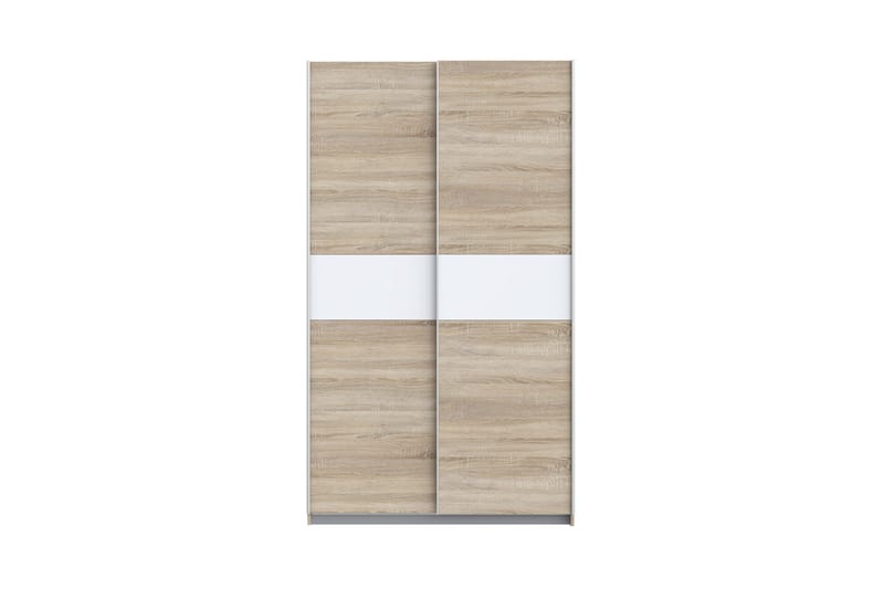 Amyracle Garderobe 62x121 cm - Hvit/Brun/Grå - Oppbevaring - Klesoppbevaring - Garderober & garderobesystem