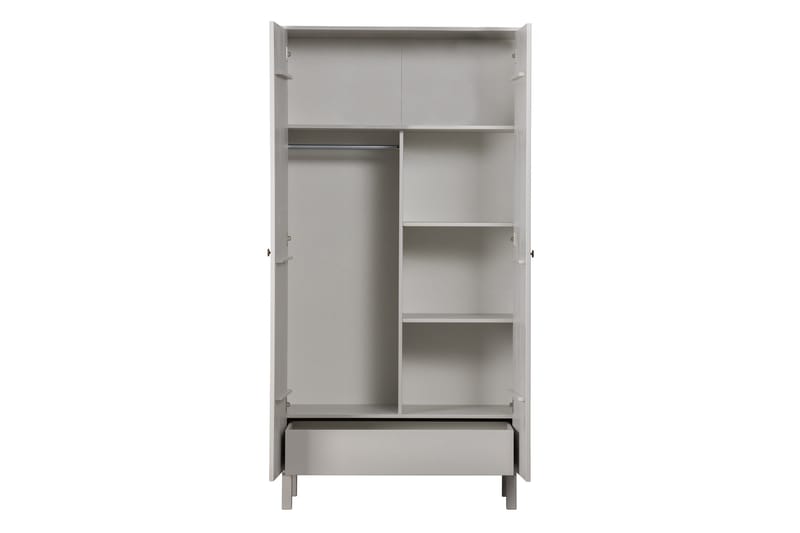 Antonie Garderobeskap 53x100 cm - Grå - Oppbevaring - Klesoppbevaring - Garderober & garderobesystem