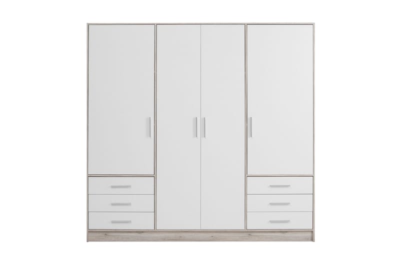 Ashgate Garderobe 207 cm - Brun/Hvit - Garderober & garderobesystem - Garderobeskap & klesskap