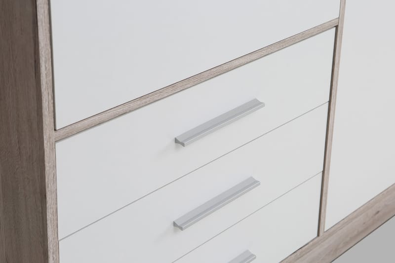 Ashgate Garderobe 207 cm - Brun/Hvit - Oppbevaring - Klesoppbevaring - Garderober & garderobesystem