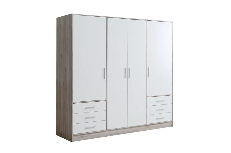 Ashgate Garderobe 207 cm - Brun/Hvit - Oppbevaring - Klesoppbevaring - Garderober & garderobesystem